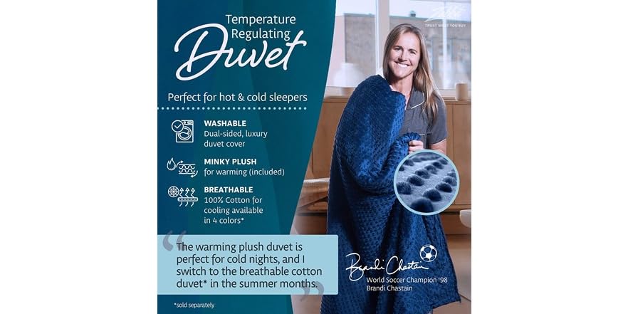 Quility Premium Weighted Blanket w/ Cover