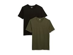 Amazon Essentials Men (XS) 2-pack T-shirt Black
