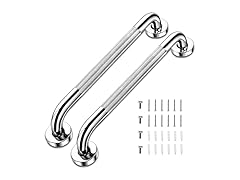Lonvichtt 2 Pack 16 Inch Stainless Steel Bathroom Grab Bars