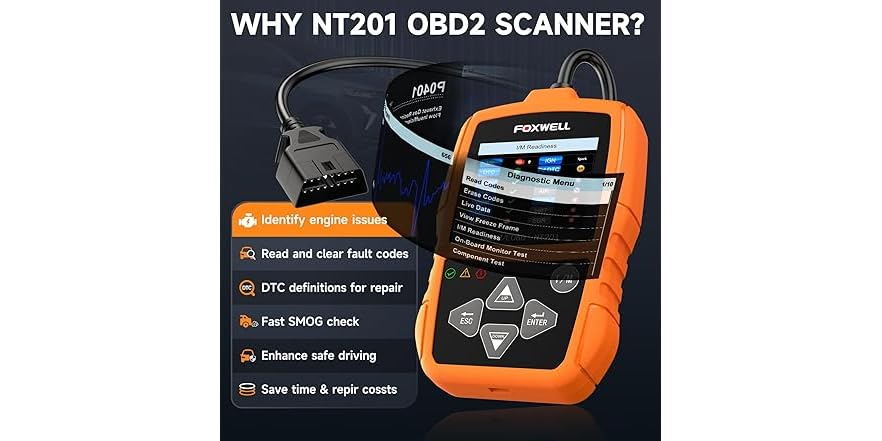 FOXWELL NT201 OBD2 Scanner Code Reader