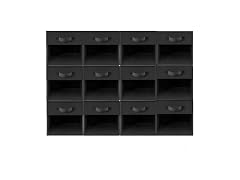 12 Pack Storage Cubes & Organizer Bins Black
