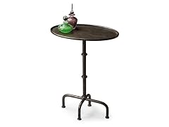 Kira Pewter Pedestal Table