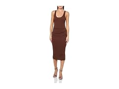 Forever 21  (L) Racerback Ruched Midi Dress
