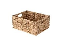 JS HANGER Large Woven Rattan Storage Basket 