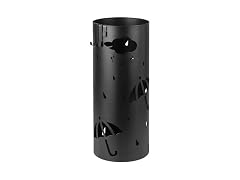 PrecisionAuto Spacious Black Metal Umbrella Stand 