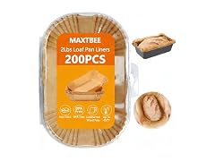 MAXTBEE Loaf Pan Liners, 200Pcs Non-Stick