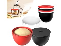 COOBL 5 QT Silicone Mixer Bowl Liners 3-Set with Lids