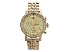 Fossil Women's ES2197P Original Boyfriend Chronograph Watch