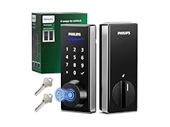 Philips DDL210X Fingerprint Keyless Entry Door Lock Satin 