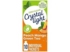10Ct Crystal Light Sugar-Free Peach Mango Drink Mix