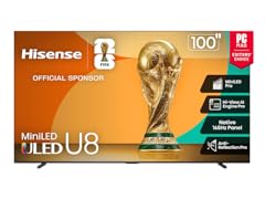 (NEW) Hisense 100" 4K UHD QLED U8 (2025 Model)