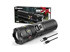 Super Bright 50W LED Flashlight | 100K Lumens