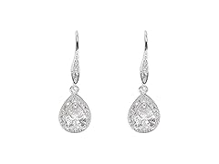 Anne Klein Cubic Zirconia Pear Shape Drop Earrings