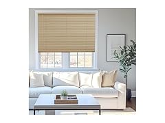 CHICOLOGY Mini Blinds for Indoor 46"W x 48"H, Cappuccino