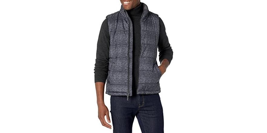 $14.99 | Amazon Essentials Men Mid-weight Puffer Vest at Woot!