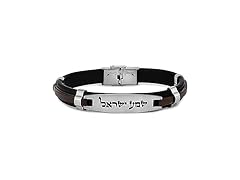 Amen Brown Leather Bracelet