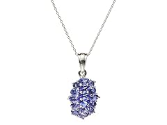 Sterling Silver Tanzanite Pendant