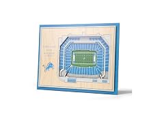 DETROIT LIONS NFL 5-Layer StadiumViews 3D Wall Art