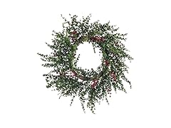 Abbott Collection Large Eucalyptus Faux Wreath with Berries