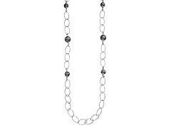 Oval Link & Bead 33" Necklace
