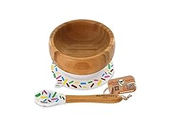 NutriChef NutriChef Bamboo Baby Feeding Bowl - Wooden Inf