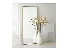 Trvone Full Length Mirror, Gold, 65"x22"