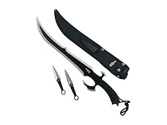 Tactical Master 27" Scimitar Style Black Tactical Fixed Blade Machete