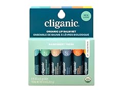 Cliganic USDA Organic Lip Balm Set
