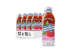 12PK Snapple Zero Sugar Raspberry Tea, 16 fl oz