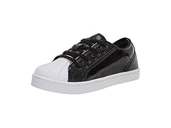Pastry Unisex Fashion Sneakers Glossy, Paris Praline Style, Black & White,7