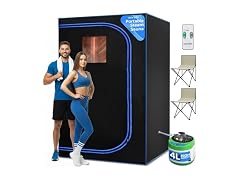 SereneLife Portable Sauna for Home, 2 Person Steam Tent