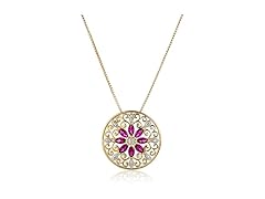 Amazon Essentials 18K Gold-Plated Mandala Necklace