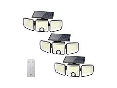 Brightown 3 Pack Solar Flood Outdoor Lights