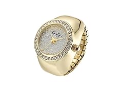 Jessica Simpson Gold Ring Watch Crystal Dial