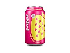 1CT Poppi Sparkling Prebiotic Soda, Strawberry Lemon