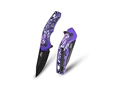 8.22" Folding Knife Purple