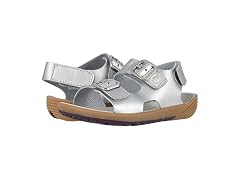 Merrell Girl's Bare Steps Sandal Sandal, silver, 085 Medium US Toddler