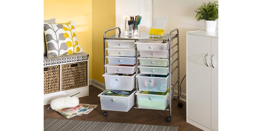 Honey Can Do 12 Drawer Rolling Cart