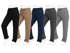 3Pk Womens Heayweight Fleece-Lined Sweatpants