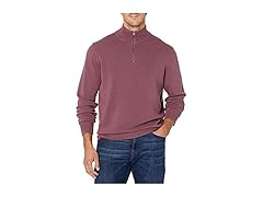Amazon Essentials Mens Cotton QuarterZip Sweater
