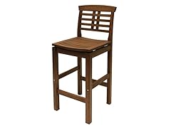 Eucalyptus Bar Chair With Full Backrest