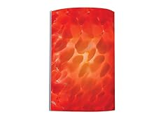 1-Light Red Glass ADA Wall Sconce