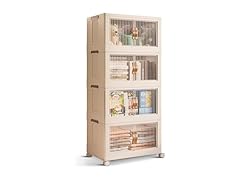 STORAGEBUD 4 Tier Large Stackable Storage Bins