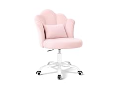 BestGlory W0893 Petal Vanity Chair with Wheels 1