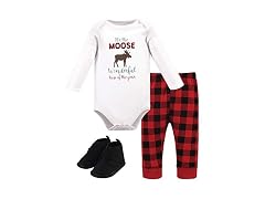 Hudson Baby Unisex (3-6 MOS) Set Wonderful Time