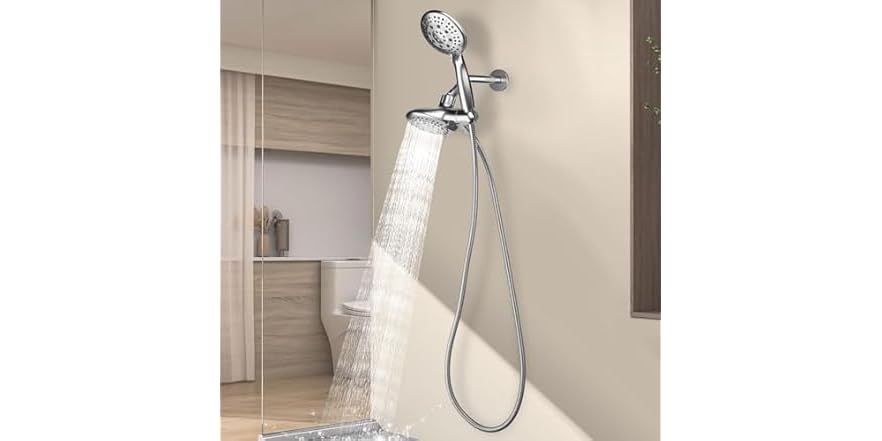 Cobbe 48-Setting High Pressure 3-Way Shower Head Combo