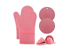 COOK WITH COLOR Silicone Oven Mitts