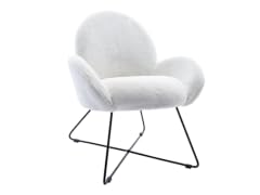 Corvus Rowen Modern Fleece Upholstered Accent Chair with Arm