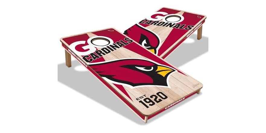 Official Size 2x4 Football Touchdown Helmet Cornhole Game