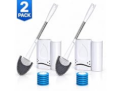 Silicone Toilet Brush and Holder Set